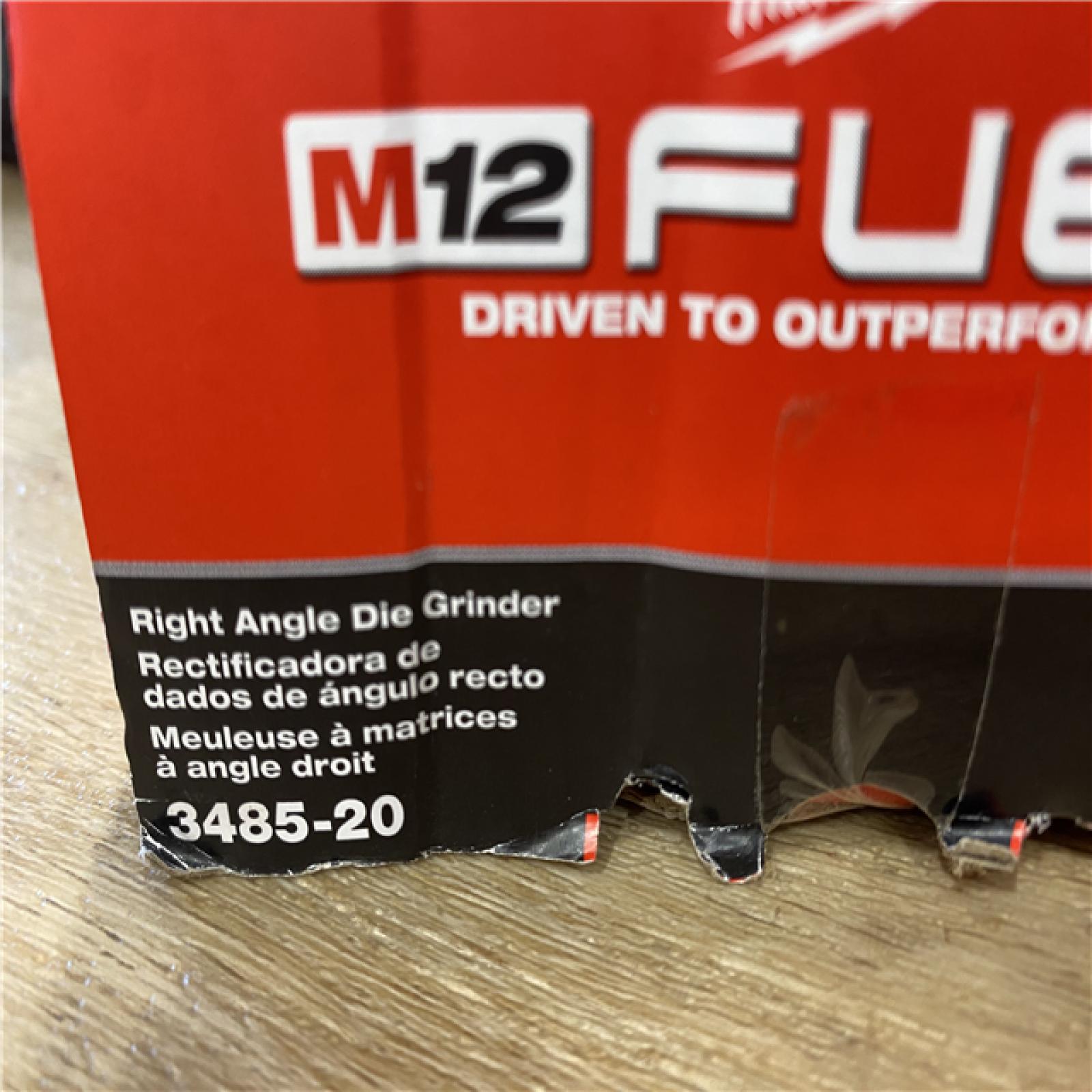 AS-IS Milwaukee FUEL 12V Lithium-Ion Brushless Cordless 1/4 in. Right Angle Die Grinder (Tool-Only)
