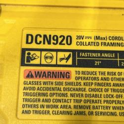 AS-IS DEWALT 20-Volt 21° Cordless Framing Nailer (Tool-Only)