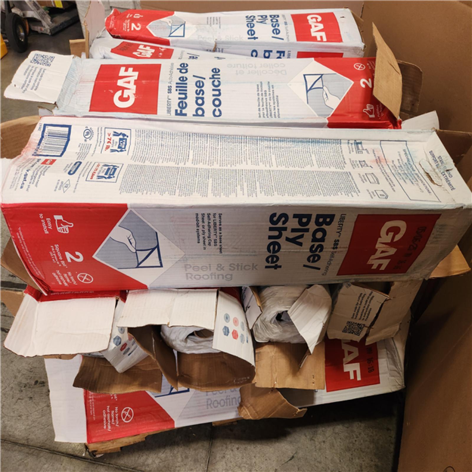 Phoenix Location AS-IS GAF Base Ply Sheets Pallet (12-Rolls)