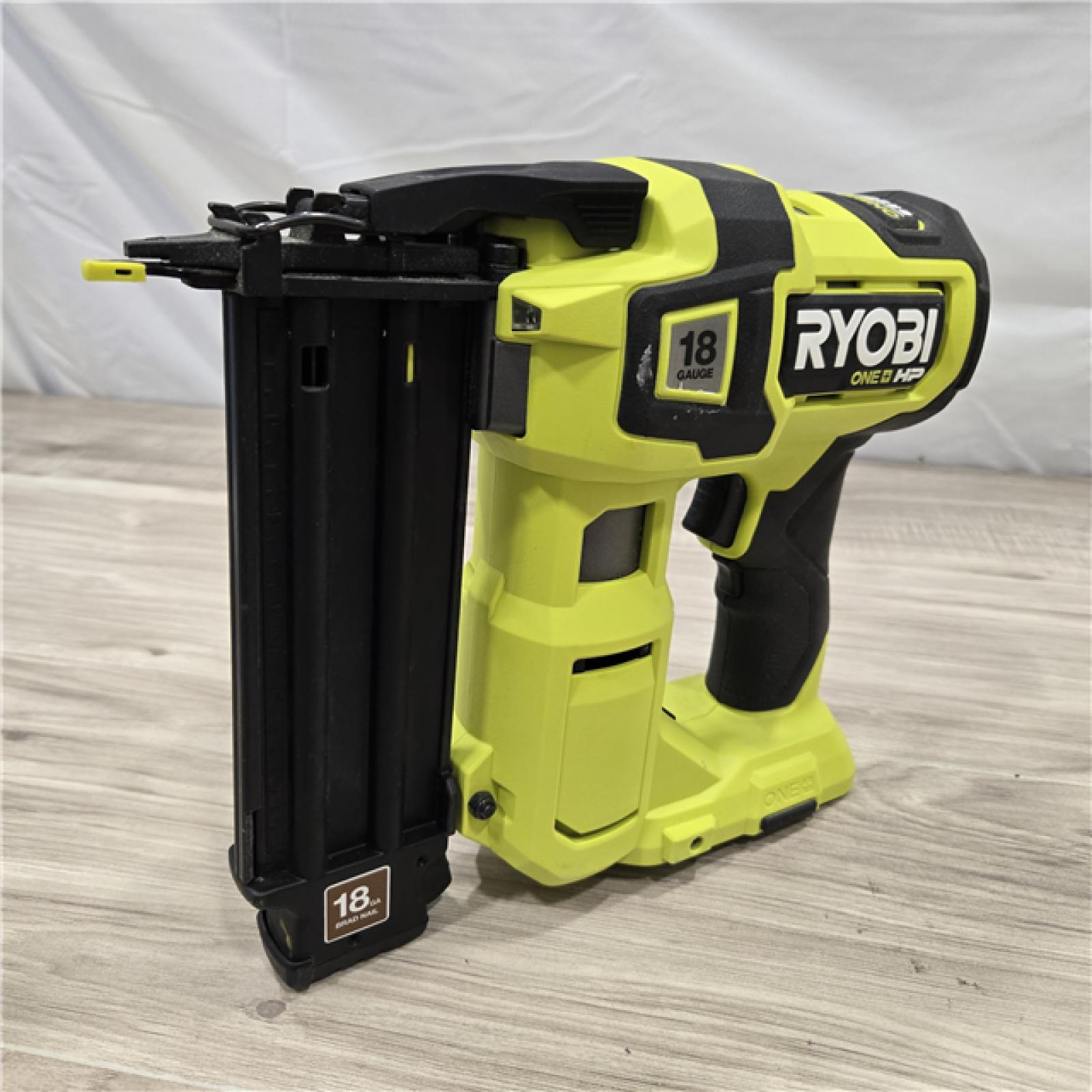 AS-IS RYOBI ONE+ HP 18V 18-Gauge Brushless Cordless AirStrike Brad Nailer (Tool Only)