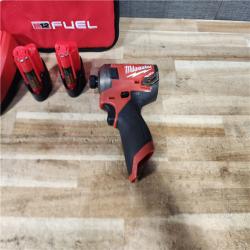 HOUSTON LOCATION - AS - IS Milwaukee FUEL SURGE 12V Lithium-Ion Brushless Cordless 1/4 in. Hex Impact Driver Compact Kit