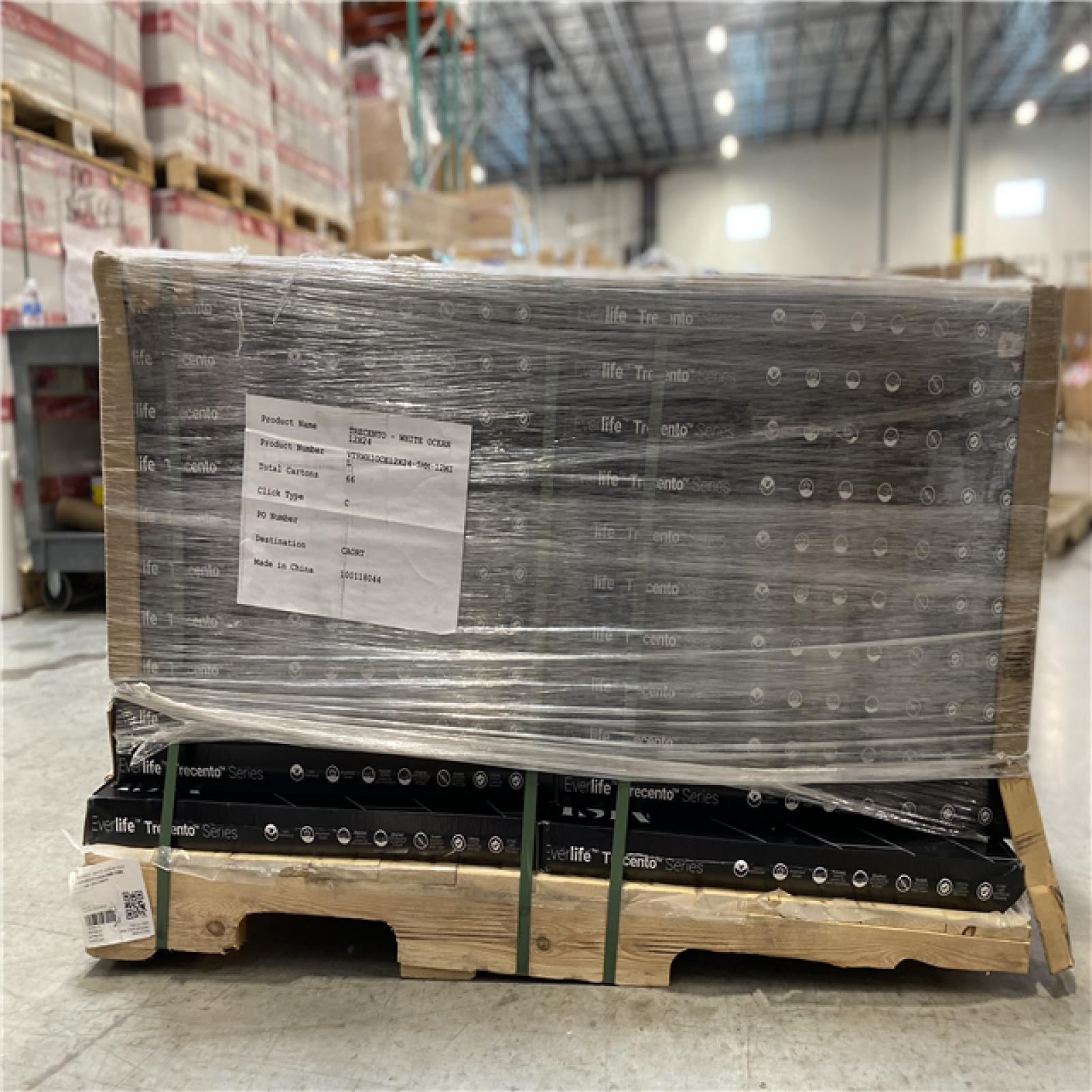 DALLAS LOCATION- TRECENTO SERIES White Ocean 12 MIL x 12 in. x 24 in.(19.4 sq. ft./case) PALLET (33 UNITS)