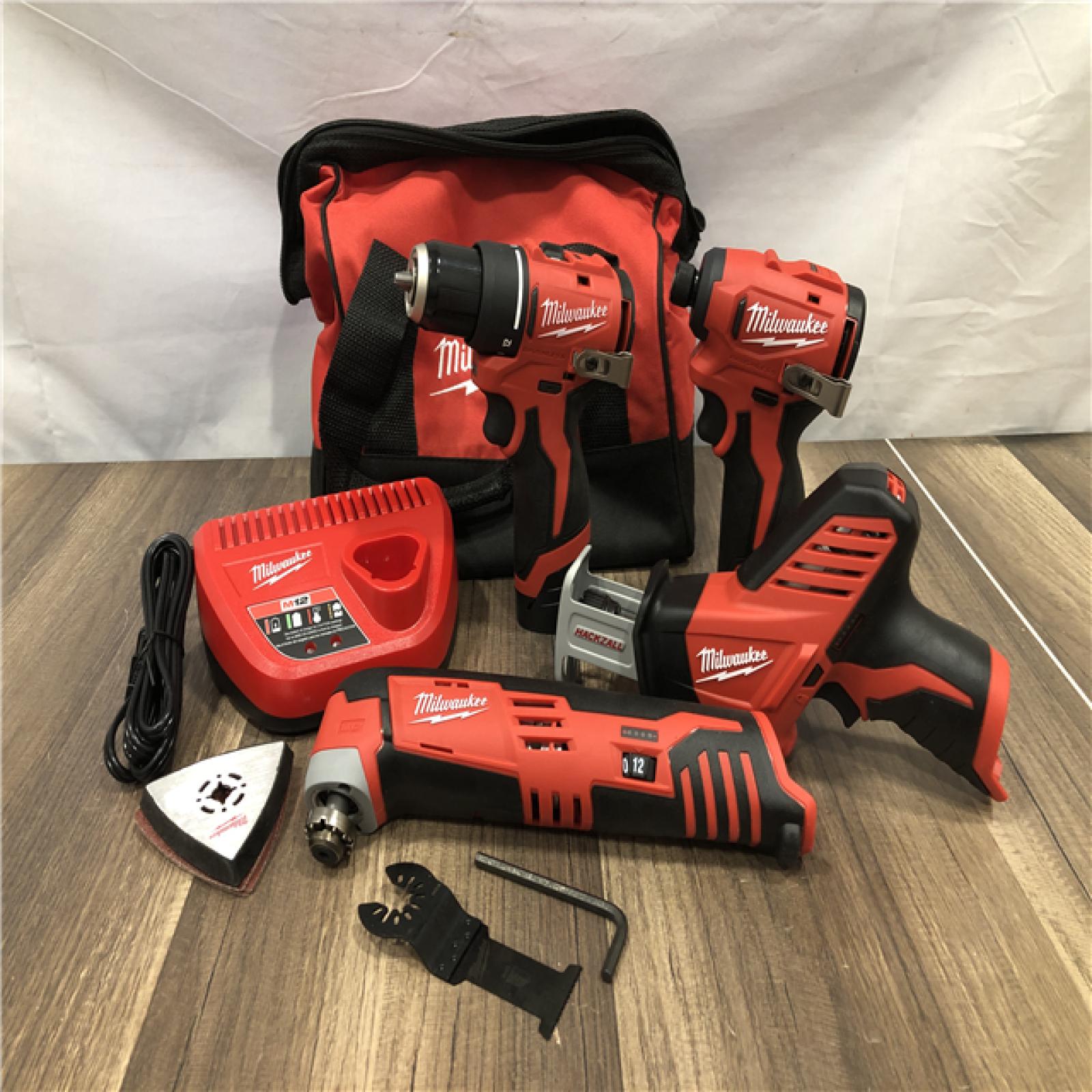 AS-IS Milwaukee 12V Lithium-Ion Brushless Cordless Subcompact Drill and Impact Driver Kit