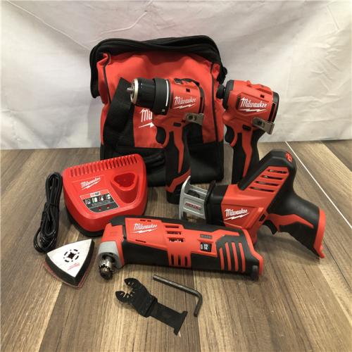 AS-IS Milwaukee 12V Lithium-Ion Brushless Cordless Subcompact Drill and Impact Driver Kit