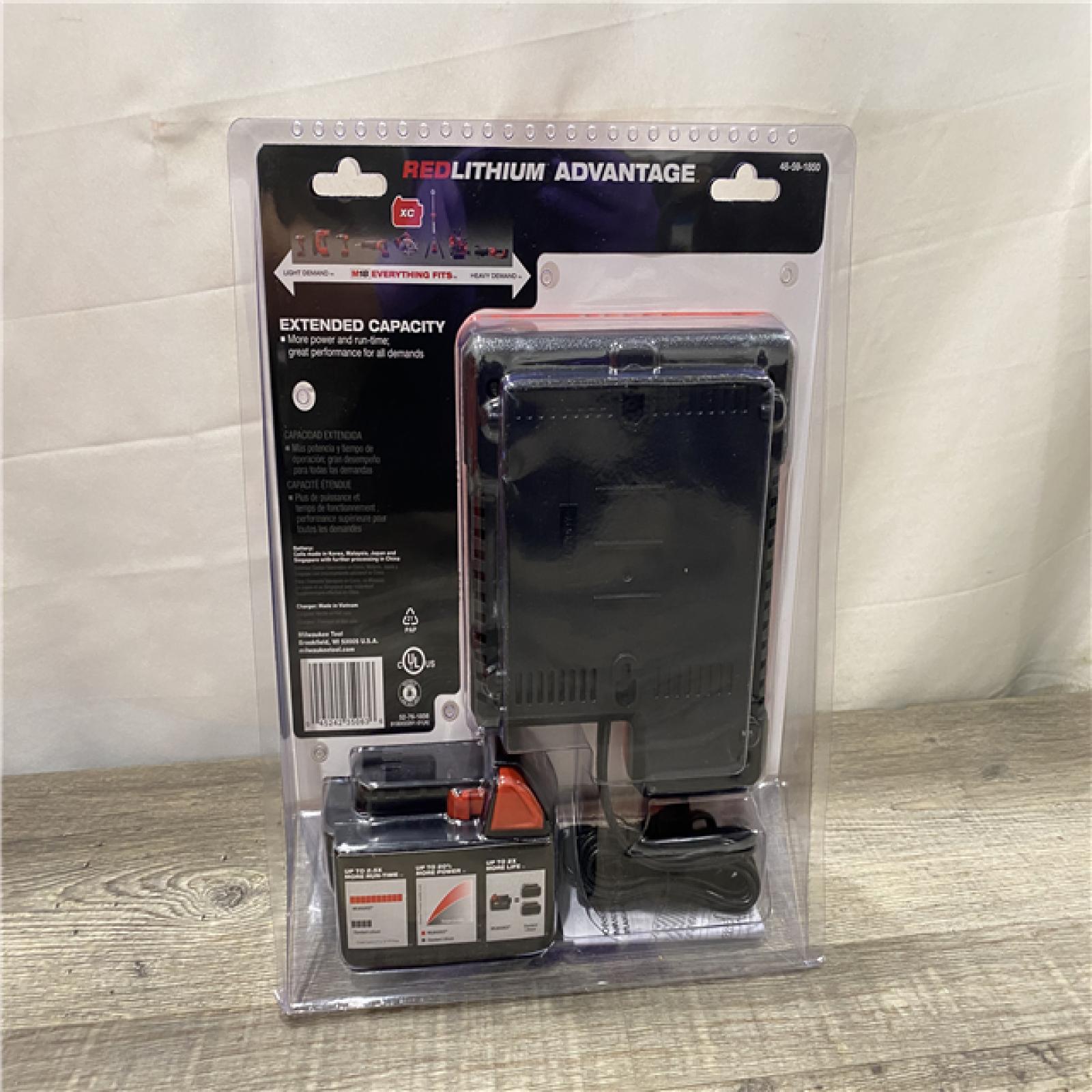 NEW - Milwaukee 18-Volt Lithium-Ion XC Starter Kit with One 5.0Ah Battery and Charger