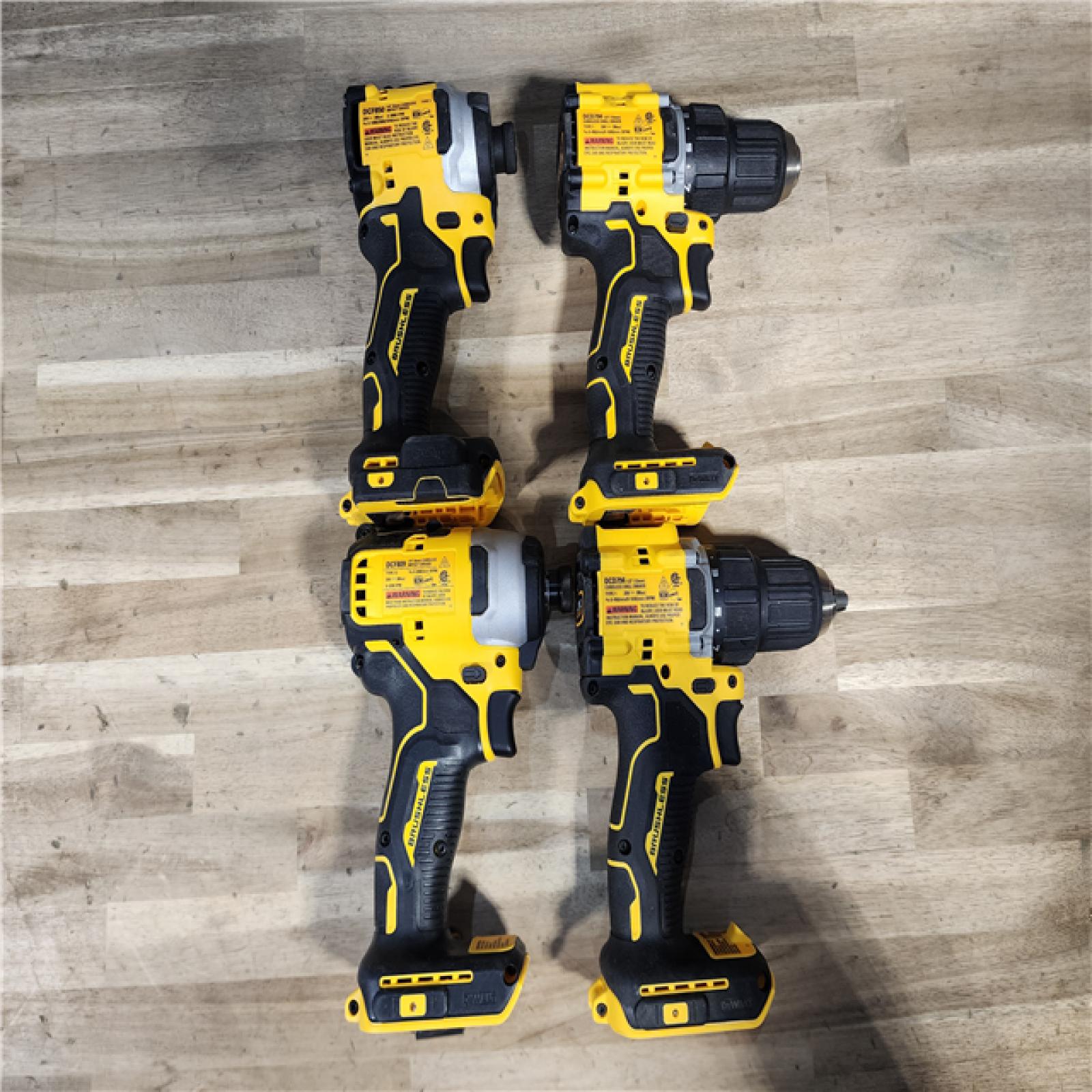 HOUSTON LOCATION - AS-IS DEWALT 4 TOOL COMBO KIT W/ (2) BATTERY & CHARGER