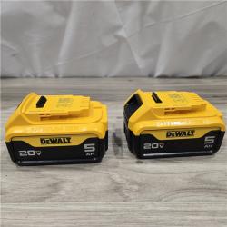 AS-IS DEWALT 20V MAX XR Premium Lithium-Ion 5.0Ah Battery Pack (2 Pack)