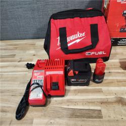 HOUSTON LOCATION - AS-IS Milwaukee FUEL 18V Cordless Mid Torque 1/2 in. Impact Wrench w/ M12 FUEL 3/8 in. Ratchet & Battery/Charger Combo Kit