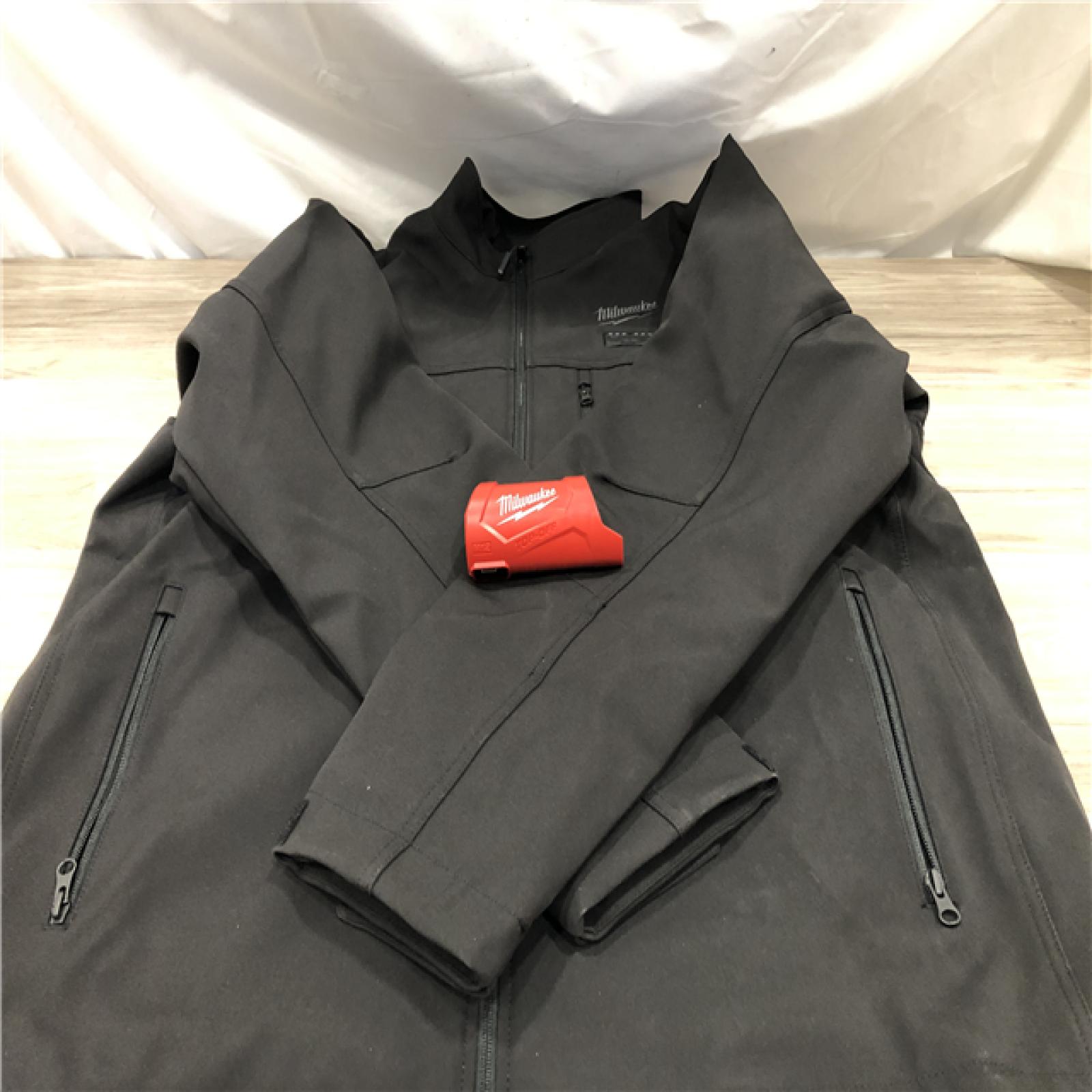 AS-IS Milwaukee Men's 2X-Large M12 12V Cordless TOUGHSHELL Black Heated Jacket (Jacket and Charger/Power Source Only)