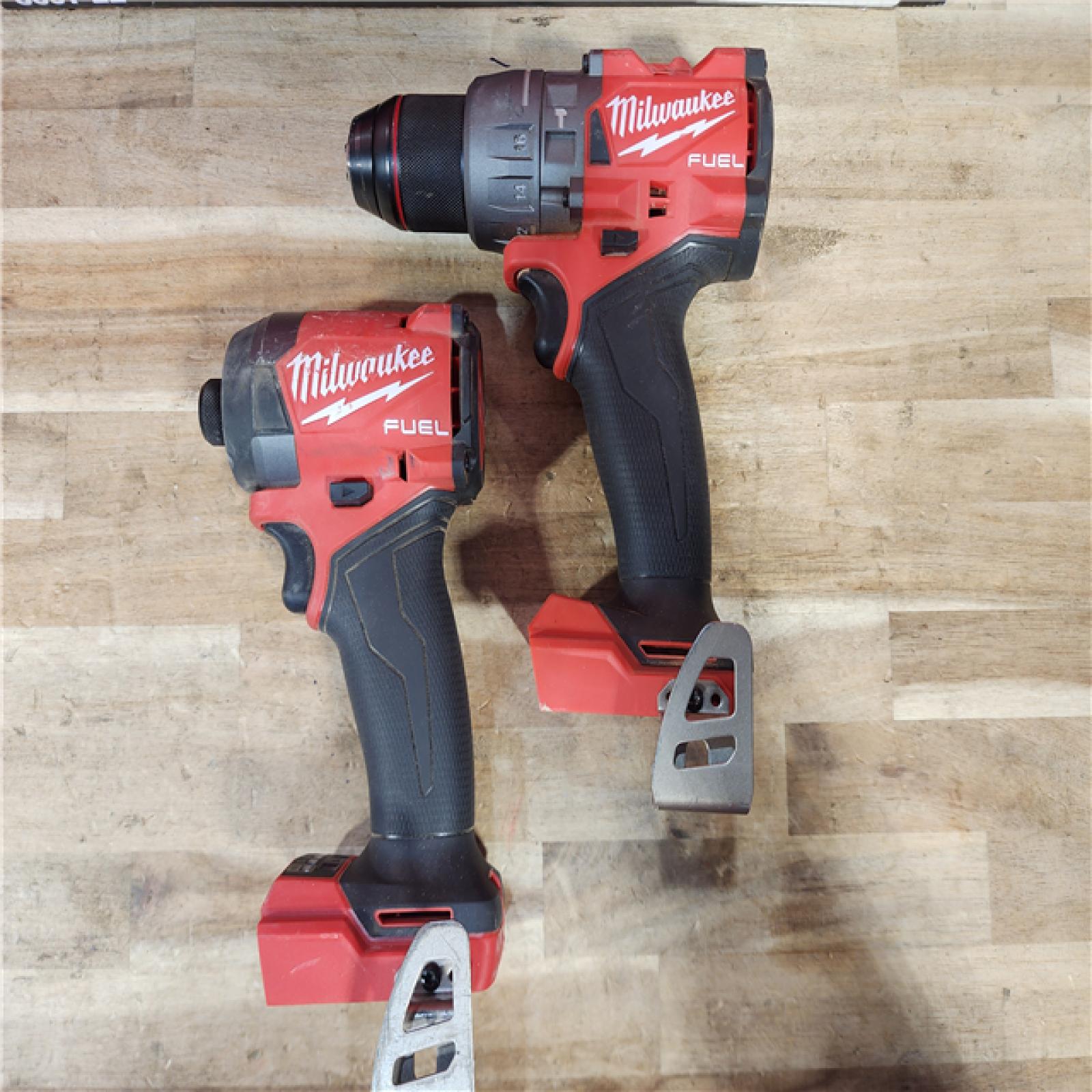 HOUSTON LOCATION - AS-IS Milwaukee FUEL 18V Lithium-Ion Brushless Cordless Hammer Drill and Impact Driver Combo Kit