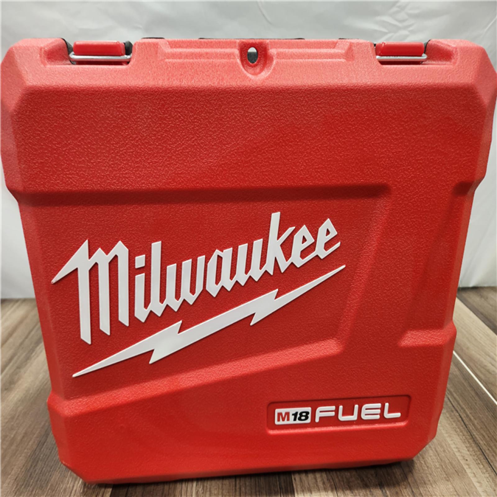 AS-IS Milwaukee 2904-22 Hammer Drill Driver Kit with Batteries  Charger & Tool Case  Red