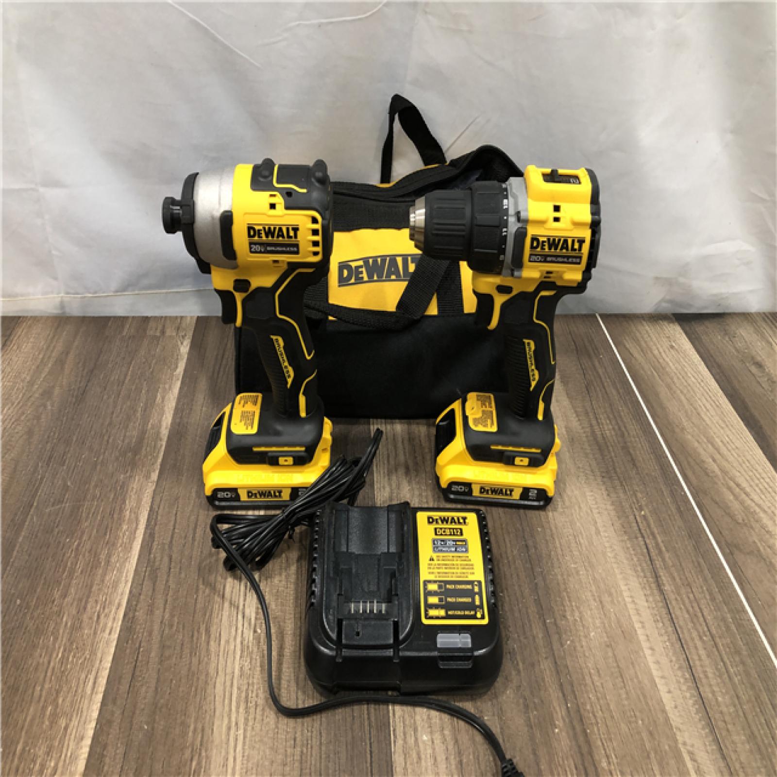 AS-IS DEWALT ATOMIC 20-Volt MAX Lithium-Ion Cordless Combo Kit