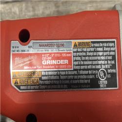 AS-IS Milwaukee 18V Lithium-Ion Brushless Cordless 4-1/2 in./5 in. Grinder w/Paddle Switch (Tool-Only)