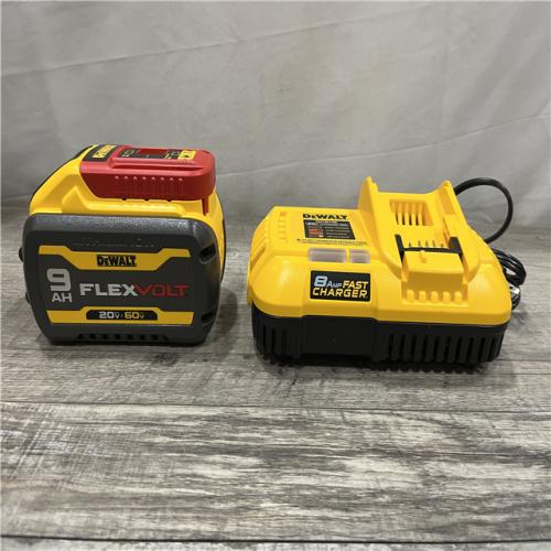 AS-IS DEWALT 20V/60V MAX FLEXVOLT Lithium-Ion 9.0Ah Battery and Charger Starter Kit
