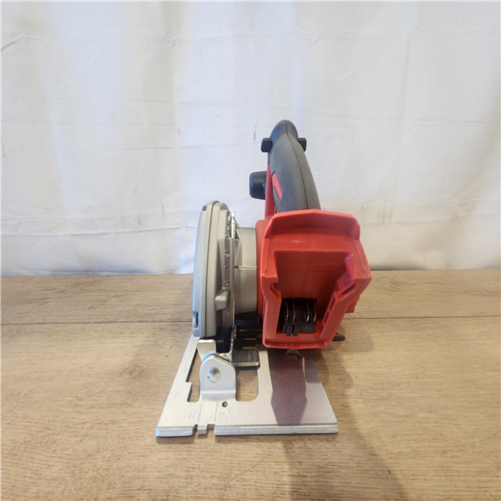 AS-IS- Milwaukee 18V Lithium-Ion Cordless 6-1/2 in. Circular Saw (Tool-Only)