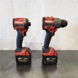 AS-IS- Milwaukee FUEL 18V Lithium-Ion Brushless Cordless Hammer Drill and Impact Driver Combo Kit