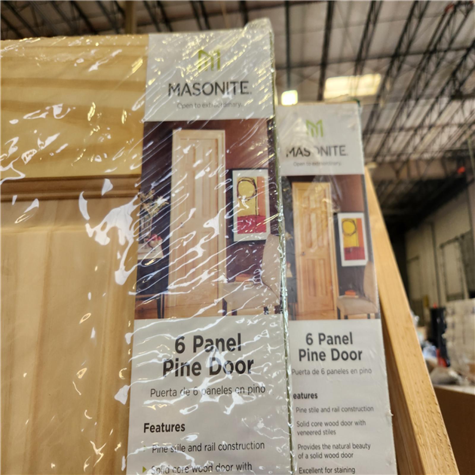 Phoenix AS-IS Mixed Masonite Pine Interior Door Pallet (8-Doors)