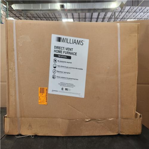 Phoenix NEW Williams Direct-Vent Gravity Wall Heater 14 000 BTUH  65% AFUE  Natural Gas Furnace