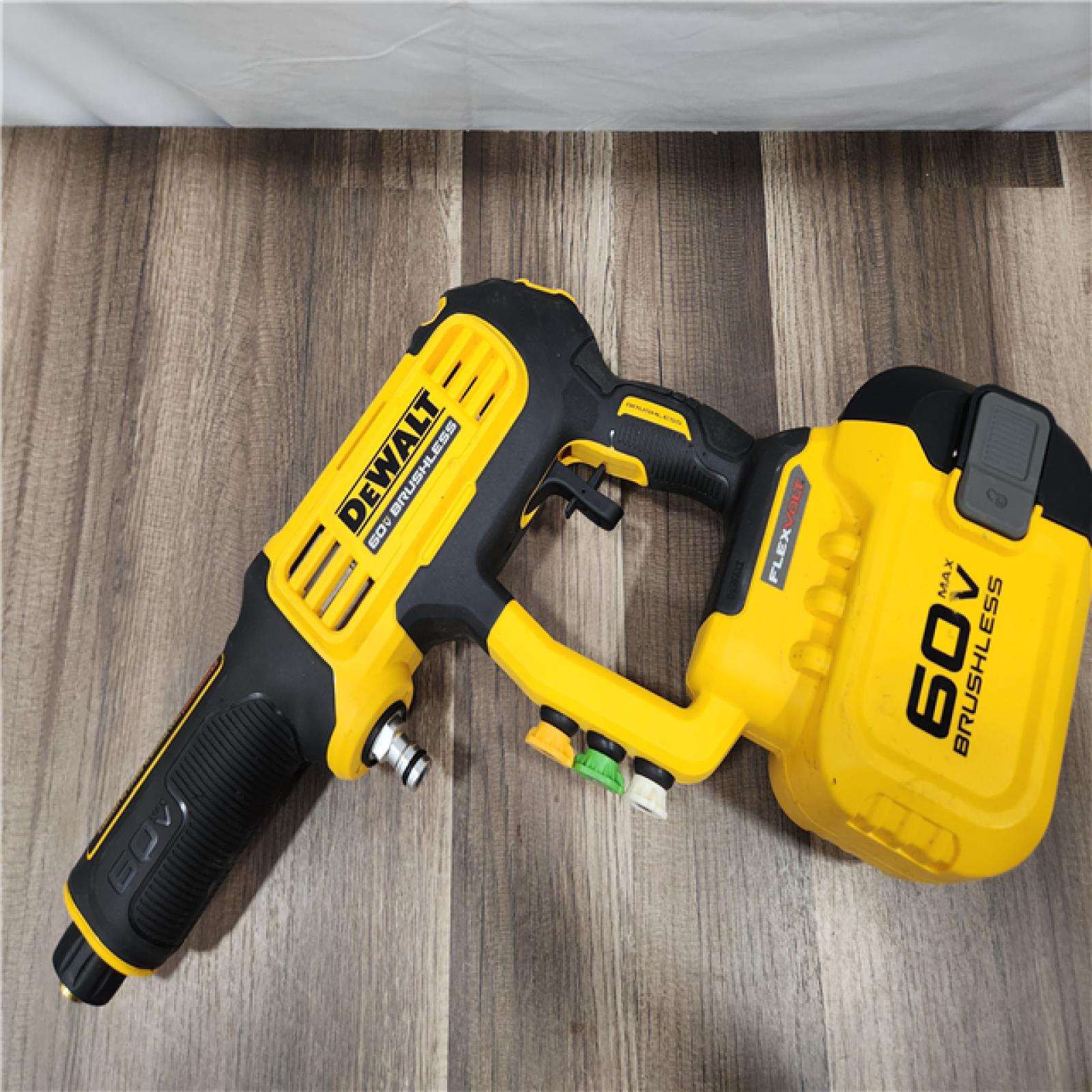 AS-IS - DEWALT FLEXVOLT 60V MAX 1000 PSI 1.0 GPM Cold Water Cordless Battery Power Cleaner (Tool Only)