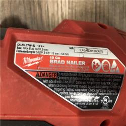 AS-IS Milwaukee FUEL 18-Volt Lithium-Ion Brushless Cordless Gen II 18-Gauge Brad Nailer (Tool-Only)