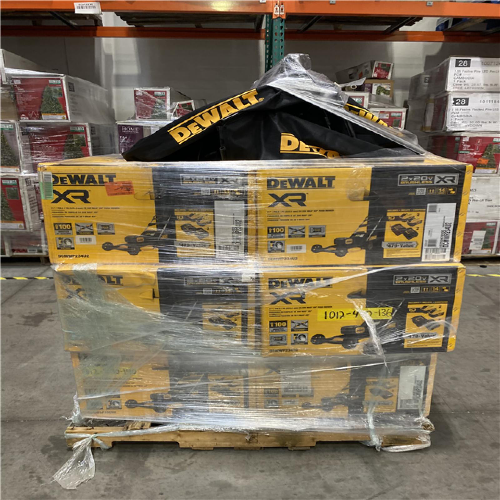 Dallas Location - As-Is Dewalt Lawn Mower Pallet