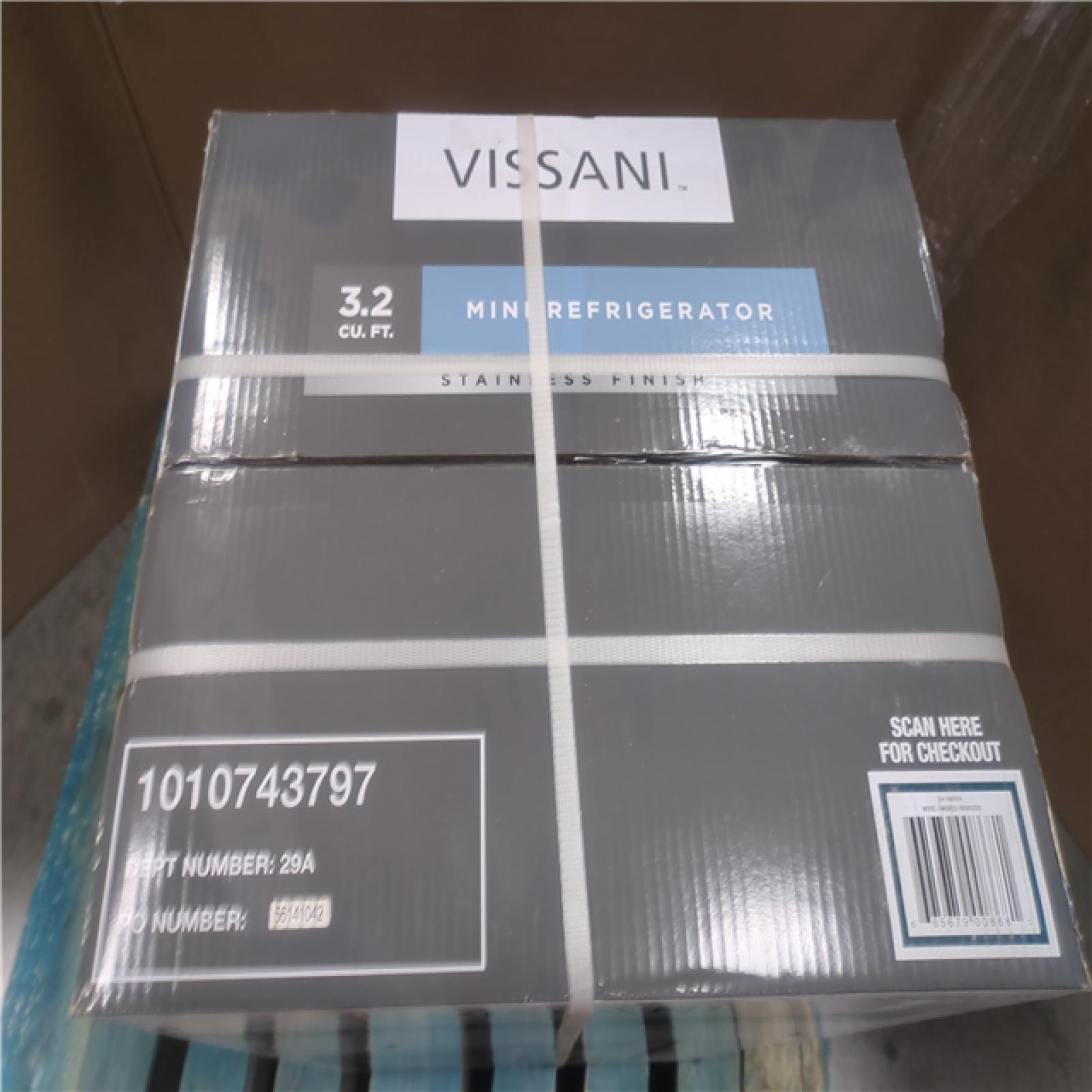 CALIFORNIA NEW VISSANI 3.2 CU. FT. MIN REFRIGERATOR