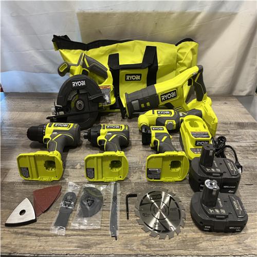 AS-IS RYOBI ONE+ 18V Cordless 6-Tool Combo