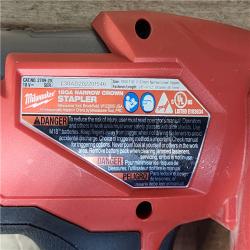 HOUSTON LOCATION - AS-IS Milwaukee FUEL 18-Volt Lithium-Ion Brushless Cordless 18-Gauge 1/4 in. Narrow Crown Stapler (Tool-Only)