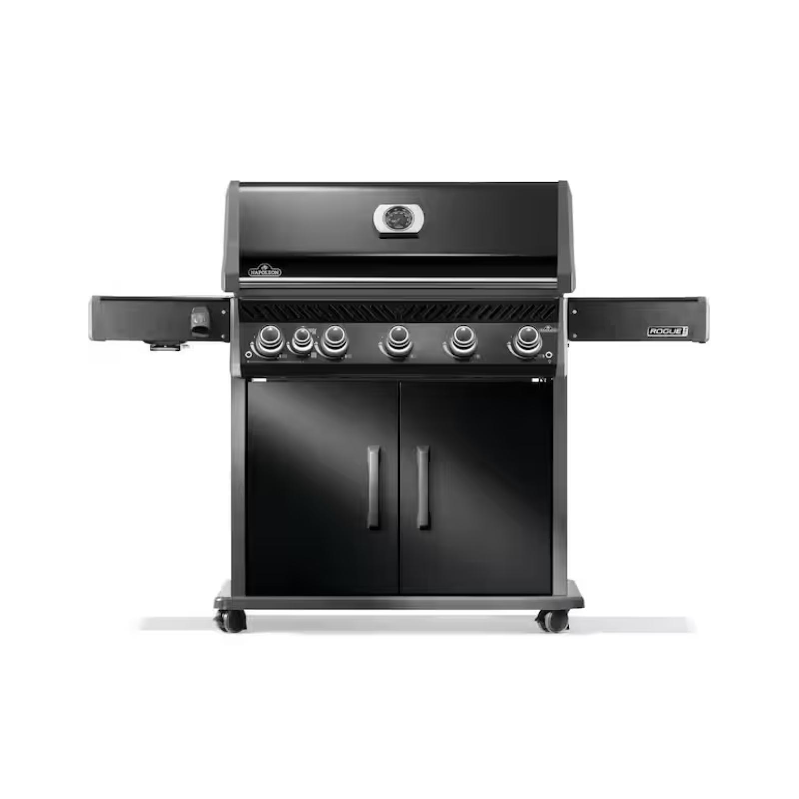DALLAS LOCATION - NAPOLEON Rogue PRO 625 5-Burner Propane Gas Grill in Black with Infrared Side Burner
