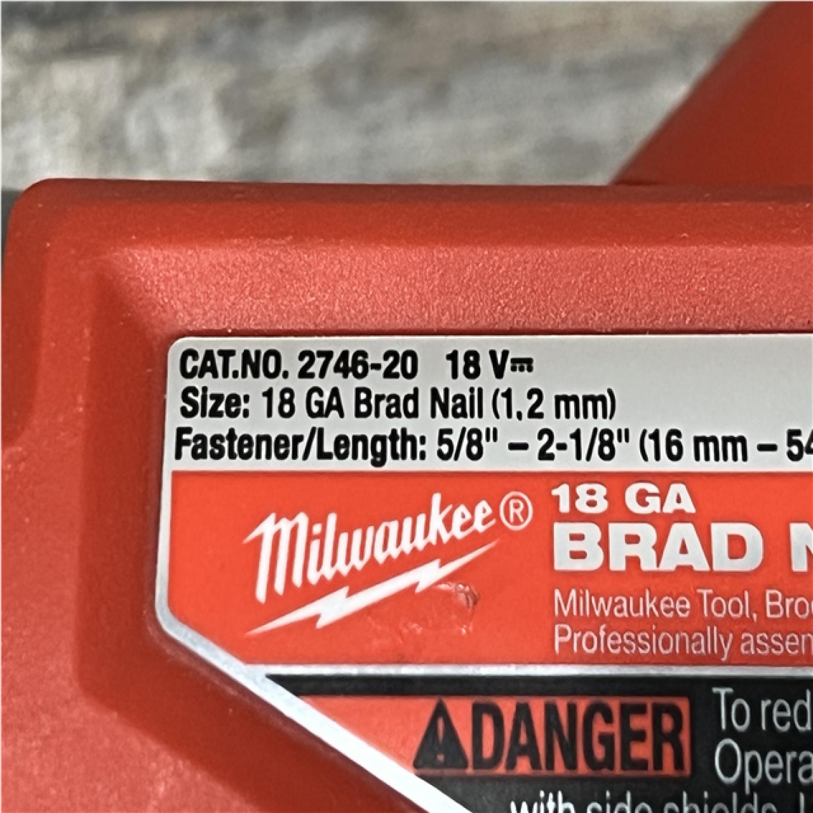 AS-IS Milwaukee FUEL 18-Volt Lithium-Ion Brushless Cordless Gen II 18-Gauge Brad Nailer (Tool-Only)