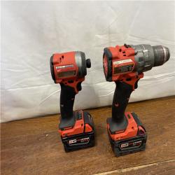 AS-IS MILWAUKEE M18 FUEL 18V Lithium-Ion Brushless Cordless Hammer Drill and Impact Driver Combo Kit (2-Tool) with 2 Batteries