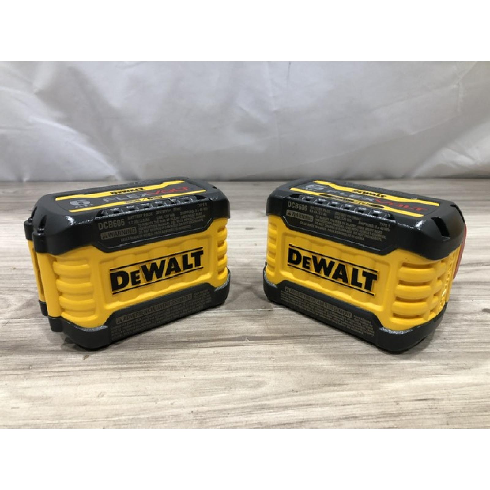 AS-IS DEWALT FLEXVOLT 20-Volt/60-Volt MAX Lithium-Ion 6.0Ah Battery Pack (2-Pack)