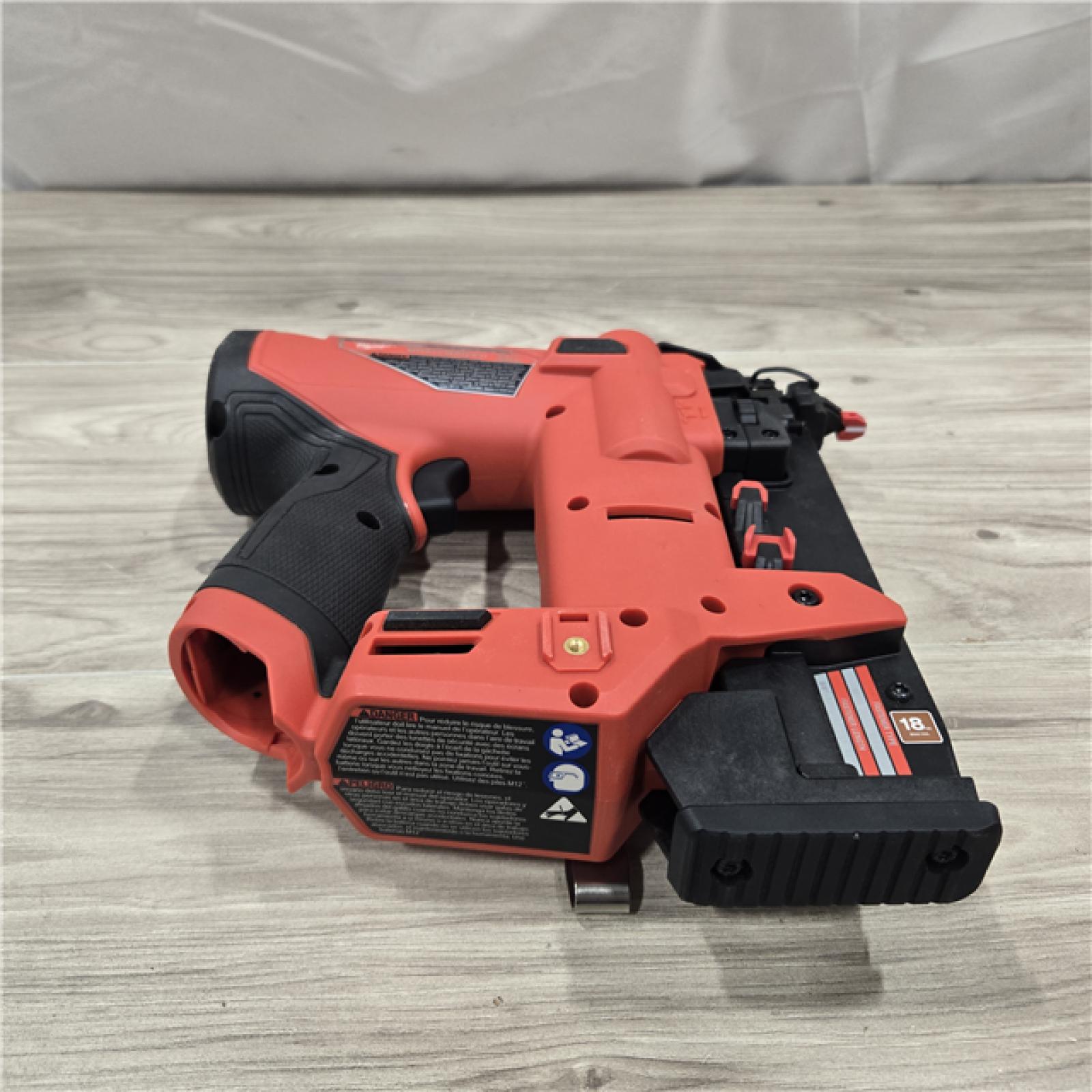 AS-IS Milwaukee M12 FUEL 18 Gauge Compact Brad Nailer (Tool-Only)
