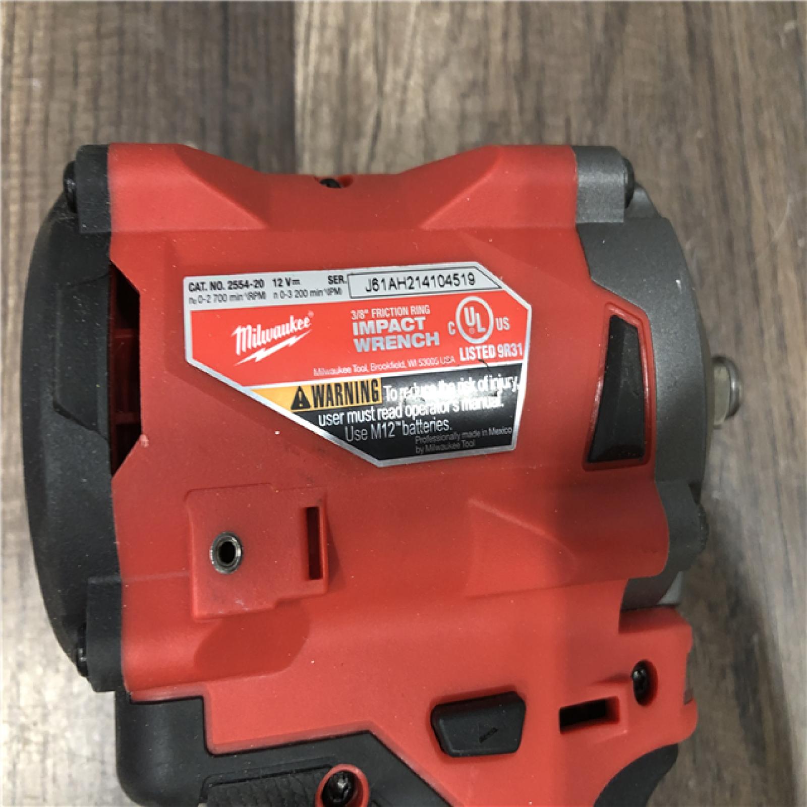 AS-IS M12 FUEL 12V Lithium-Ion Brushless Cordless Stubby 3/8 in. Impact Wrench (Tool-Only)