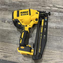 AS-IS DEWALT 20V MAX XR 16-Gauge Electric Cordless Angled Finishing Nailer Kit
