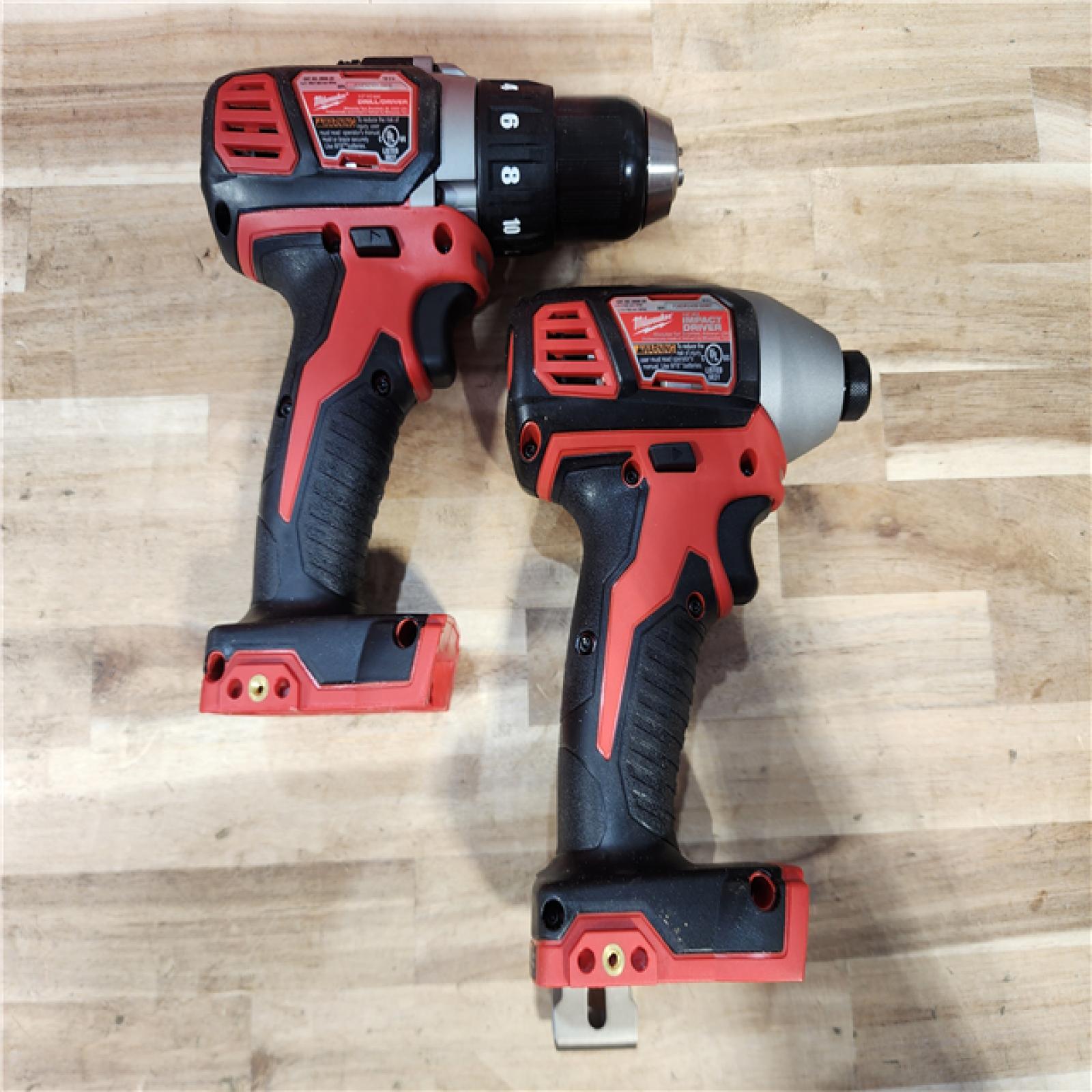HOUSTON LOCATION - AS-IS Milwaukee  18V Lithium-Ion Cordless Drill Driver/Impact Driver Combo Kit