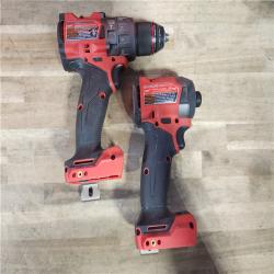 HOUSTON LOCATION - AS-IS MILWAUKEE FUEL 18V Lithium-Ion Brushless Cordless Hammer Drill and Impact Driver Combo Kit