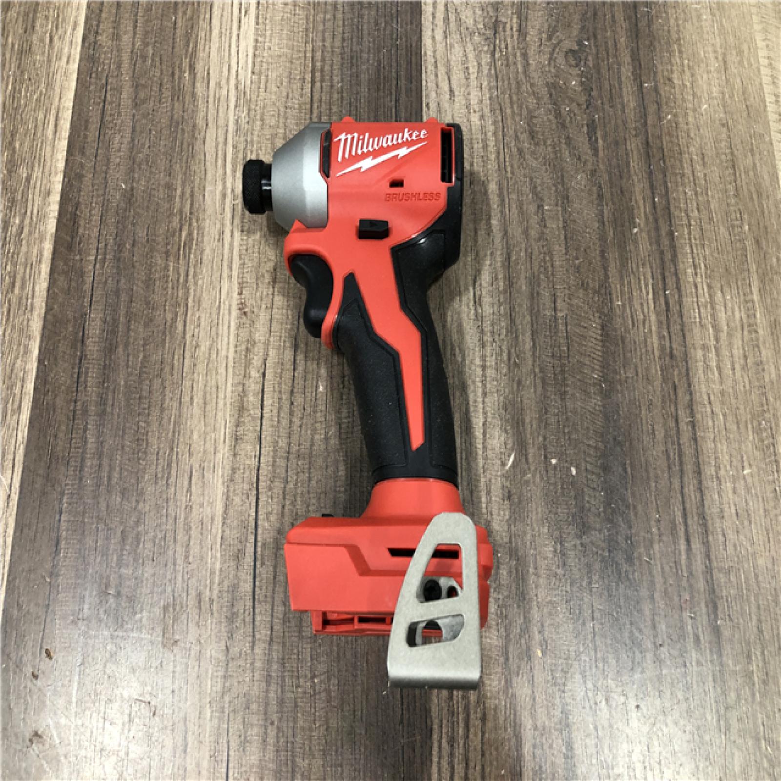 AS-IS Milwaukee 18V Lithium-Ion Compact Brushless Cordless 1/4 in. Impact Driver (Tool-Only)