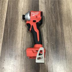 AS-IS Milwaukee 18V Lithium-Ion Compact Brushless Cordless 1/4 in. Impact Driver (Tool-Only)