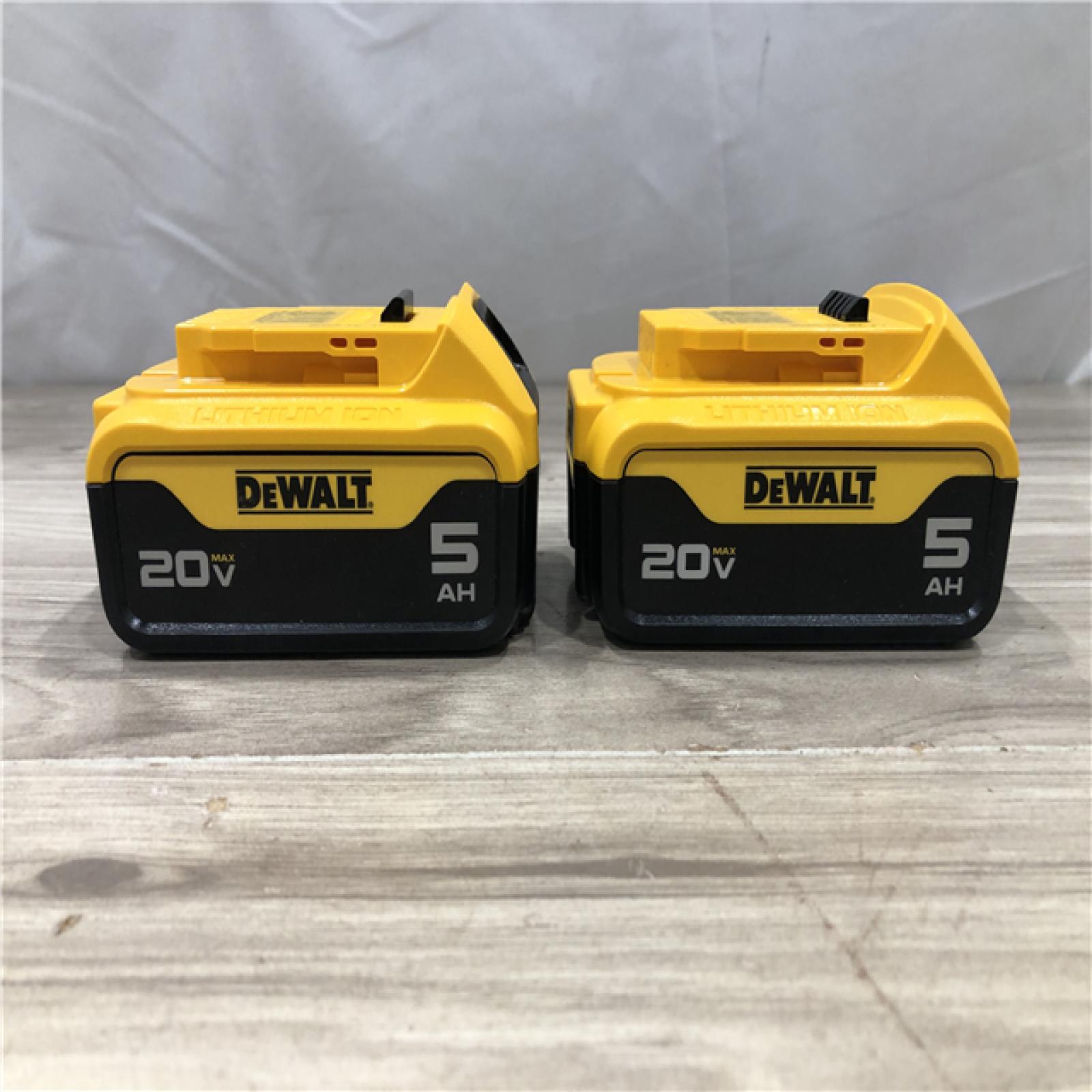AS-IS DEWALT 20V MAX Lithium-Ion 5.0Ah Battery (2-Pack)