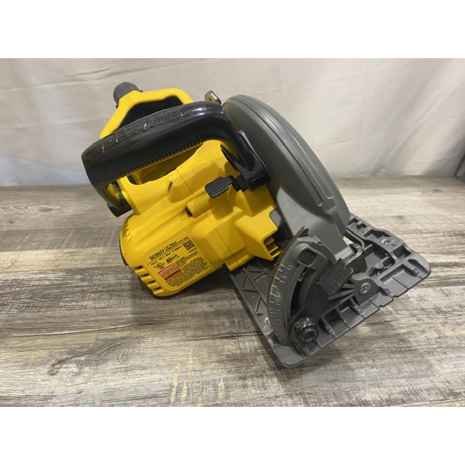 AS-IS DEWALT FLEXVOLT 60V MAX Cordless Brushless 7-1/4 in. Wormdrive Style Circular Saw (Tool Only)