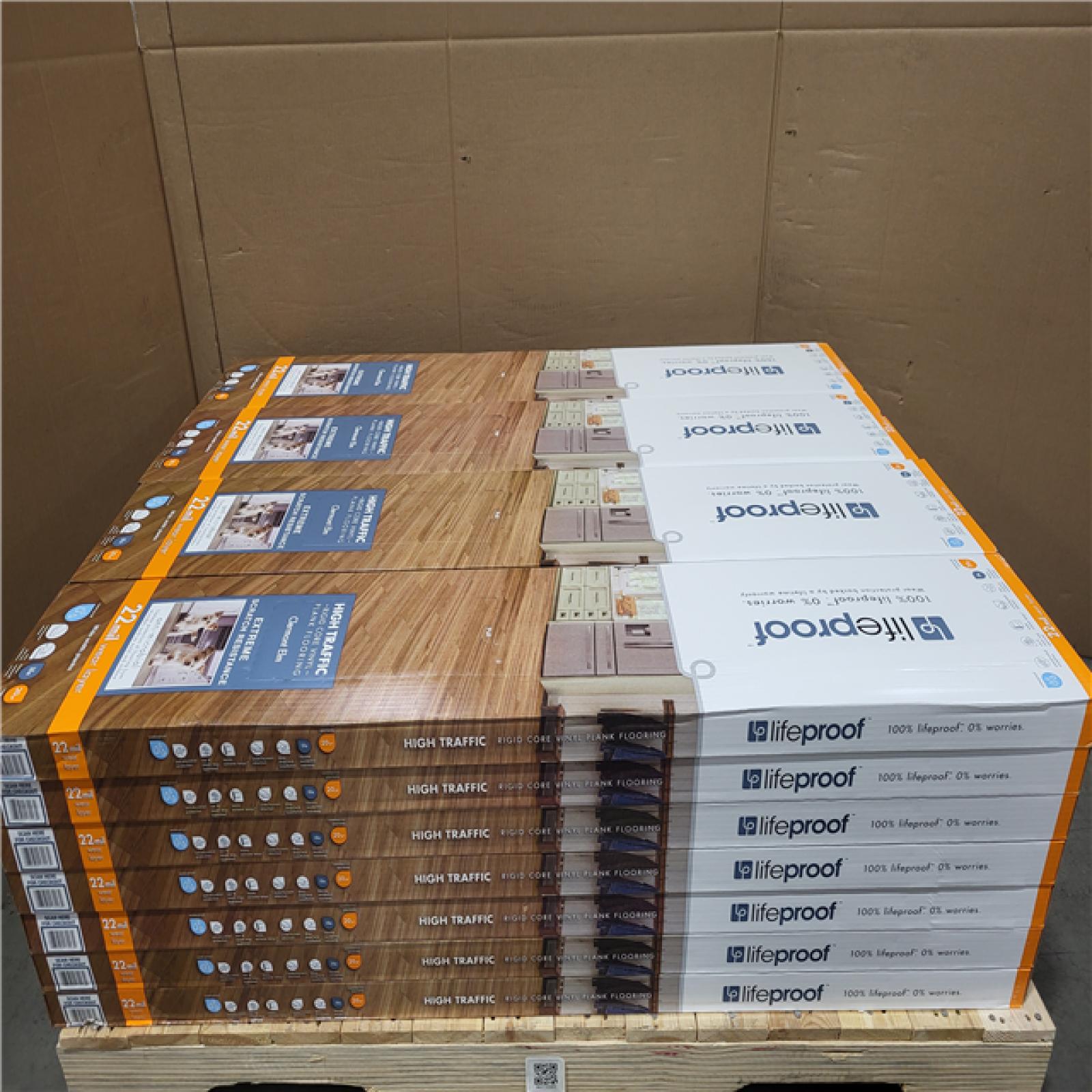 CALIFORNIA AS-IS LIKE NEW LIFEPROOF HIGH TRAFFIC RIGID CORE VINYL PLANK FLOORING IN CLERMONT ELM