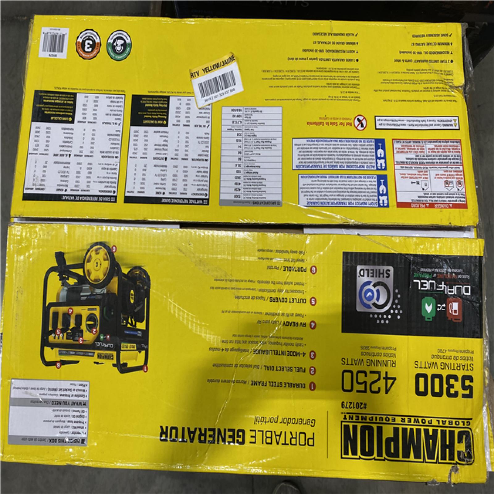 Dallas Location - As-Is Champion Power Equipment 5300/4250-Watt Gasoline Portable Generator