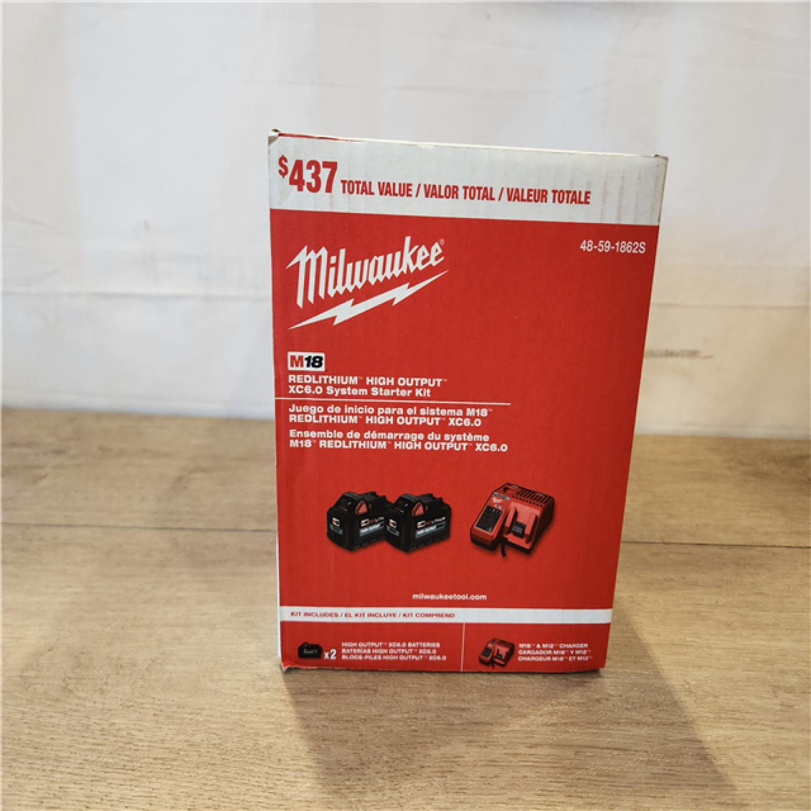 NEW- Milwaukee 18-Volt Lithium-Ion High Output Starter Kit