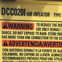 AS-IS DEWALT 20V MAX Cordless Electric Portable Inflator (Tool Only)