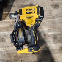 HOUSTON LOCATION - AS-IS DEWALT 20V MAX Lithium-Ion 15-Degree Electric Cordless Roofing Nailer Kit