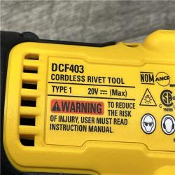 AS-IS DEWALT 20-Volt MAX Cordless 3/16 in. Rivet Tool (Tool-Only)