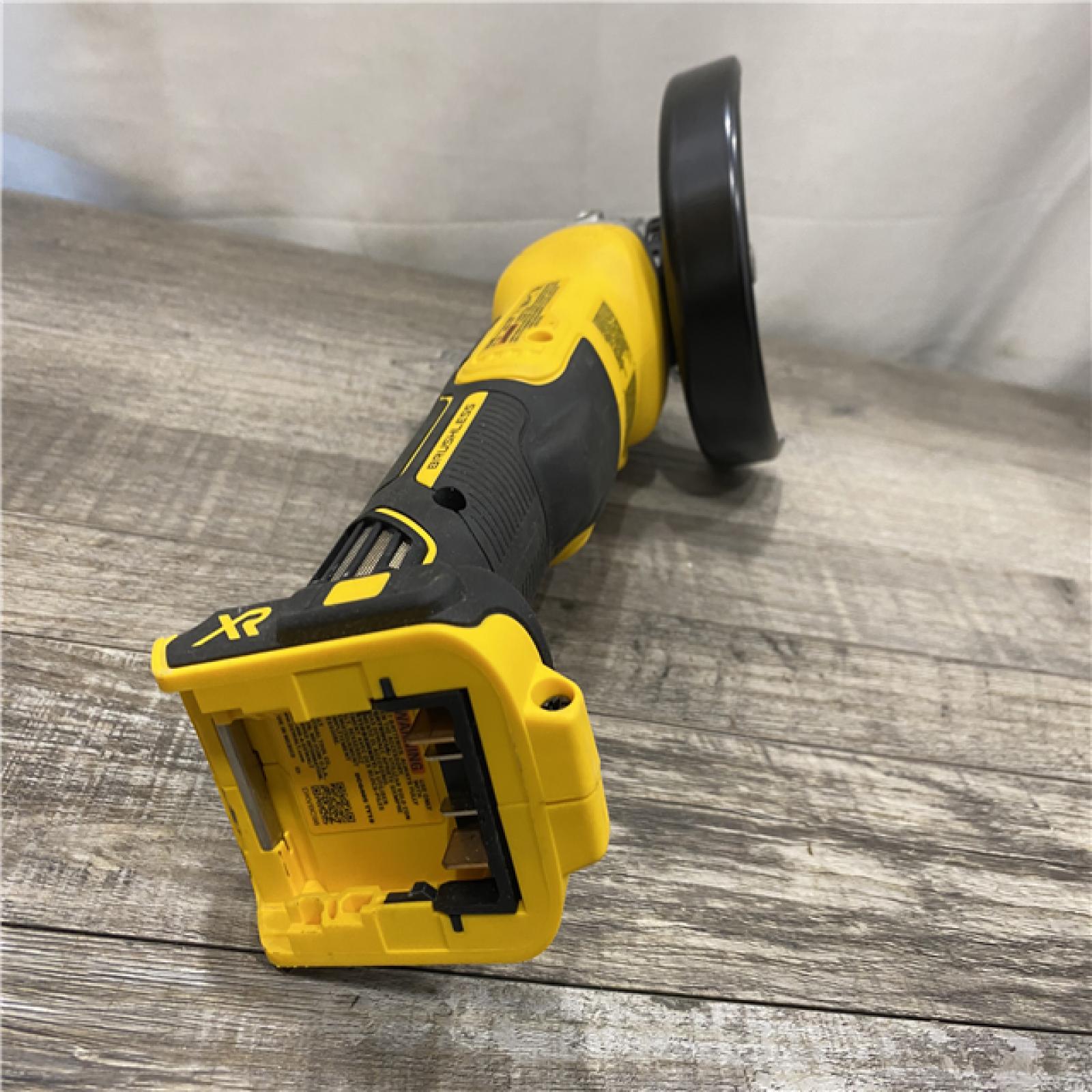 AS-IS DEWALT 20V MAX XR Cordless Brushless 4.5 in. Slide Switch Small Angle Grinder with Kickback Brake (Tool Only)