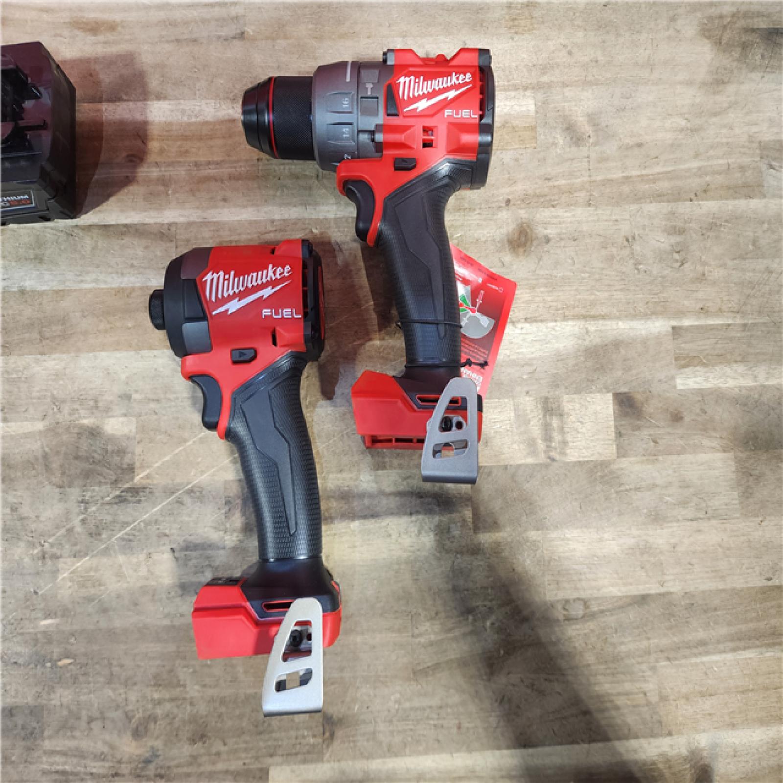 HOUSTON LOCATION - AS-IS MILWAUKEE FUEL 18V Lithium-Ion Brushless Cordless Hammer Drill and Impact Driver Combo Kit