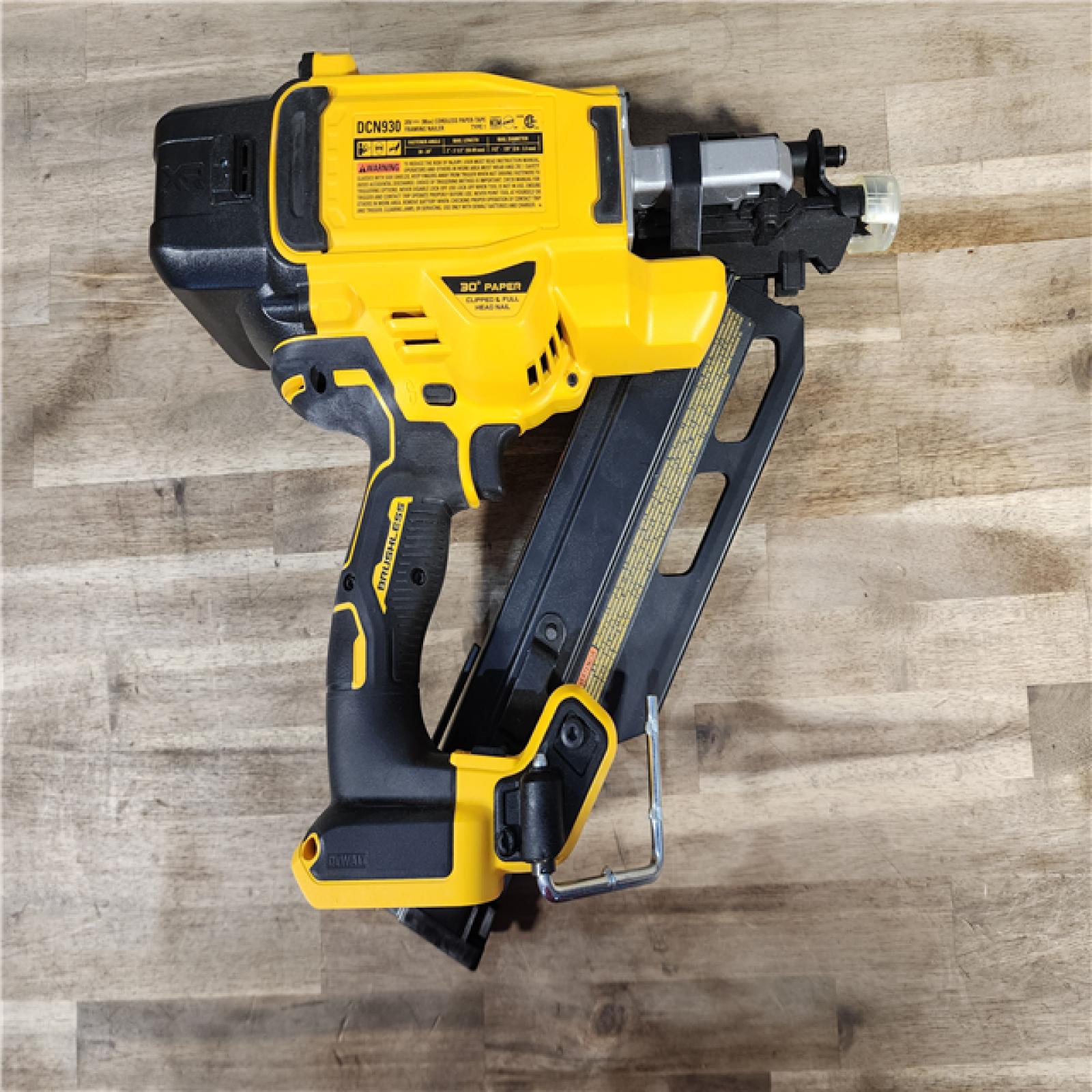 HOUSTON LOCATION - AS-IS DEWALT 20-Volt 30° Cordless Framing Nailer (Tool-Only)